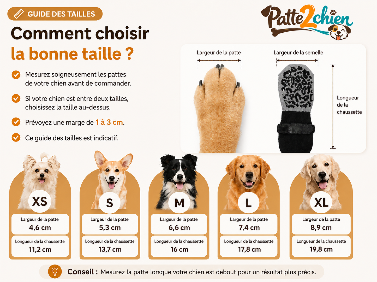 GripPaw™ | Chaussettes Antidérapantes pour Chien