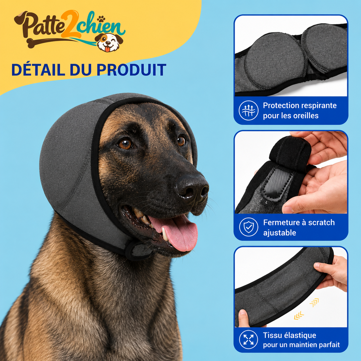 CalmPaw™ | Bonnet Anti-Bruit-Stress pour Chien