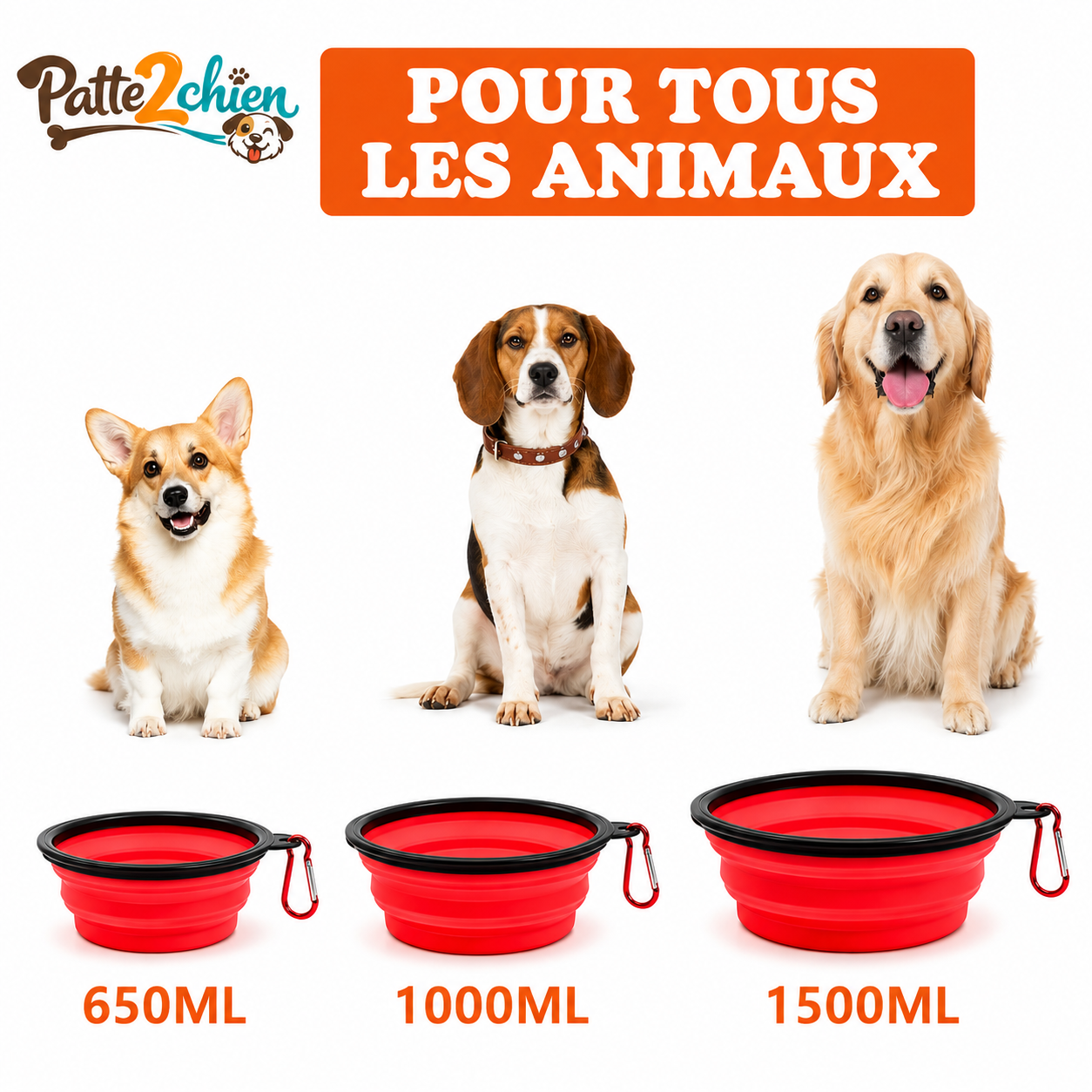 SnackPaw™ | Gamelle pliable pour Chien